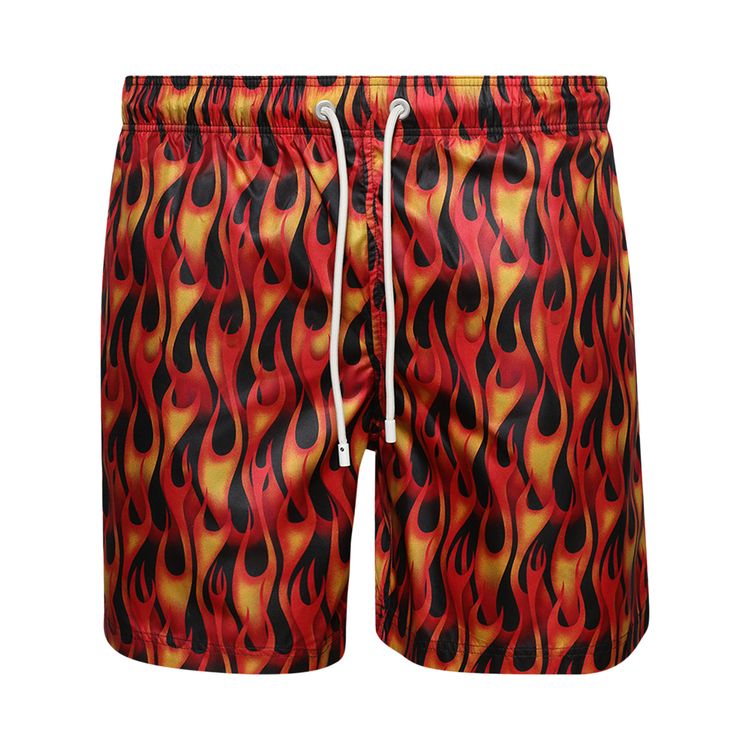 

Шорты Palm Angels Flames Swimshorts 'Red/Yellow', красный