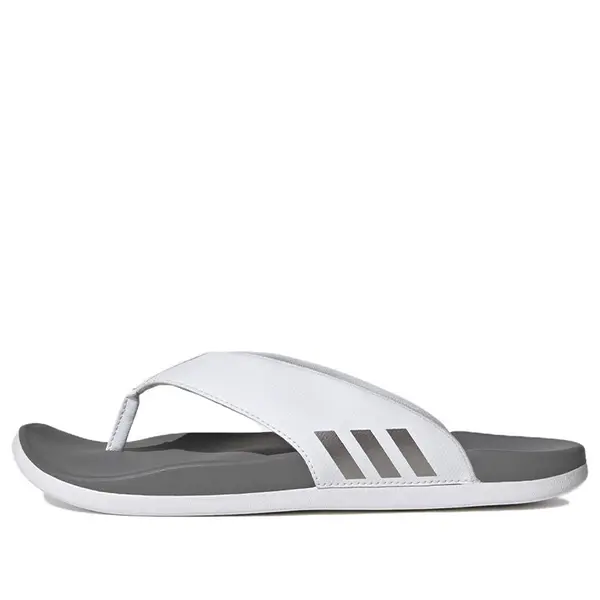 

Тапочки adilette comfort flip flop 'white grey' Adidas, белый