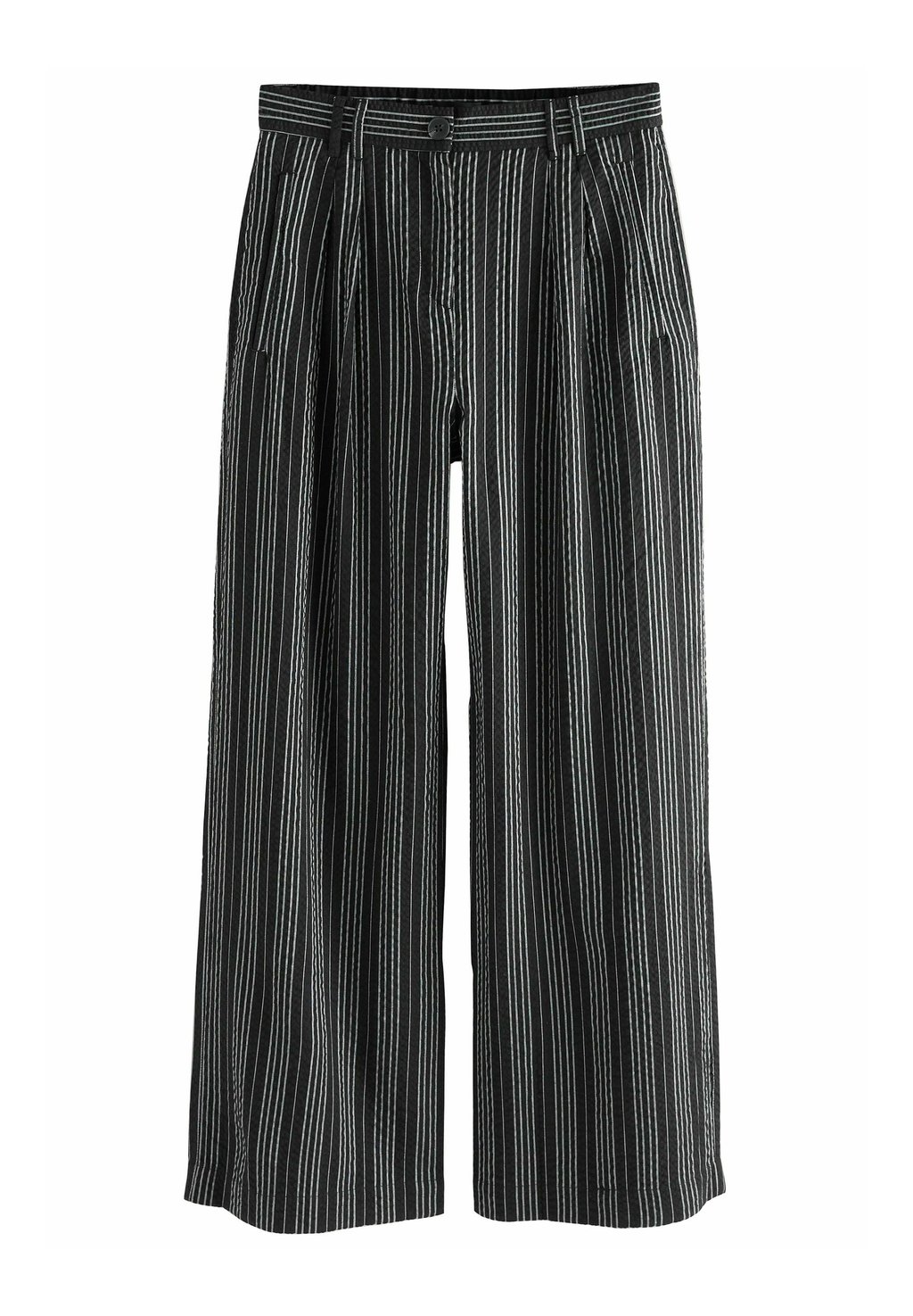 

Брюки STRAIGHT TEXTURED STRIPED Next, черный