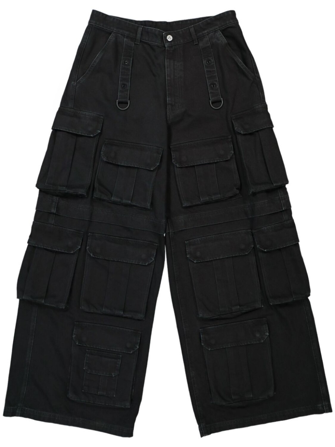 

VETEMENTS джинсы карго с множеством карманов, черный