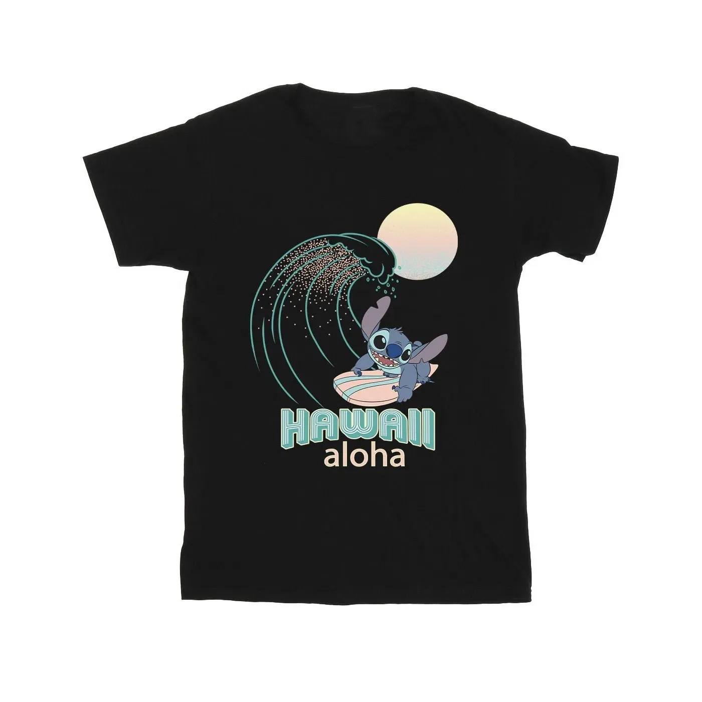 Футболка с принтом Lilo & Stitch Disney, черный — фото 2