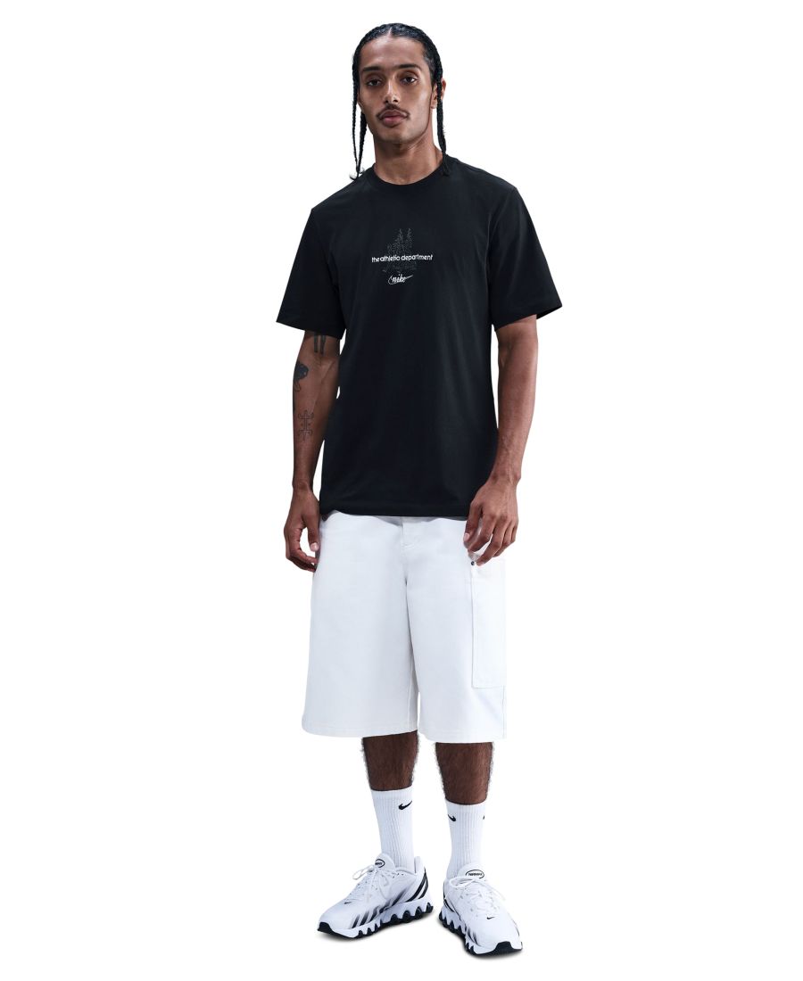 

Мужская спортивная футболка с круглым вырезом от Sportswear Club Nike, Black, Черный, Мужская спортивная футболка с круглым вырезом от Sportswear Club Nike, Black