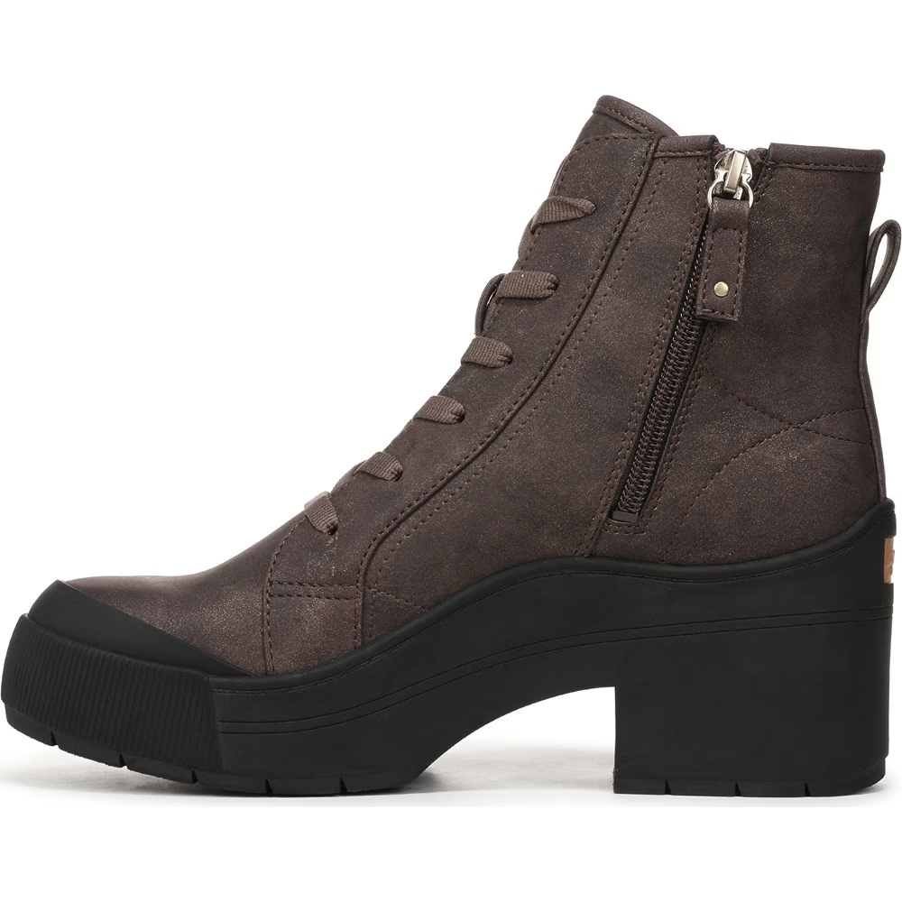 Ботильоны на платформе Time Off Up Dr. Scholl'S, цвет dark umber faux leather — фото 4