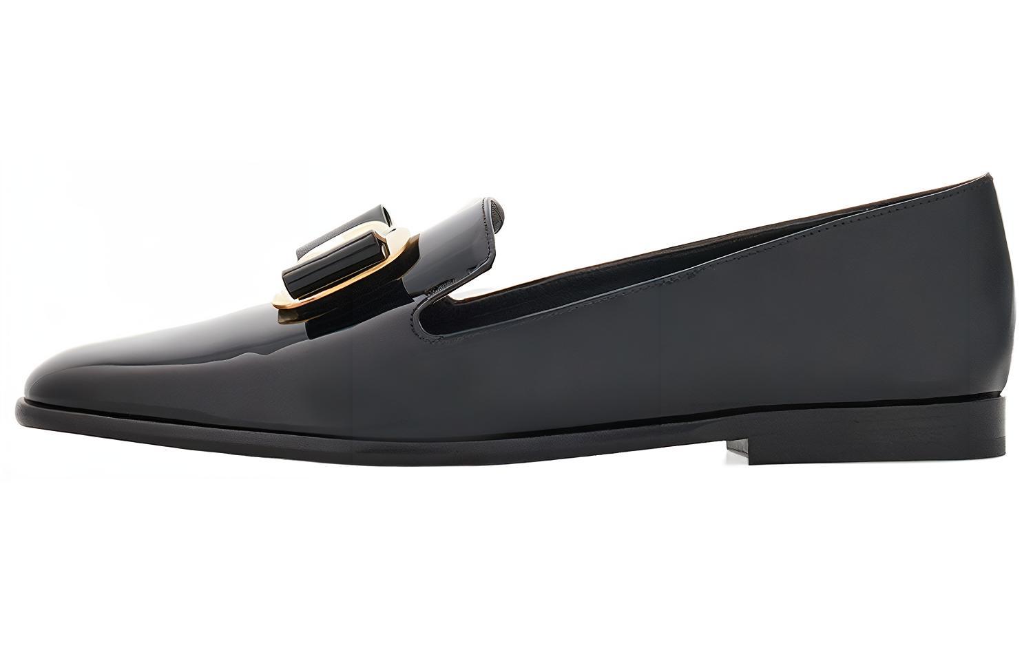 Новые кожаные лоферы Vara Ferragamo, Black