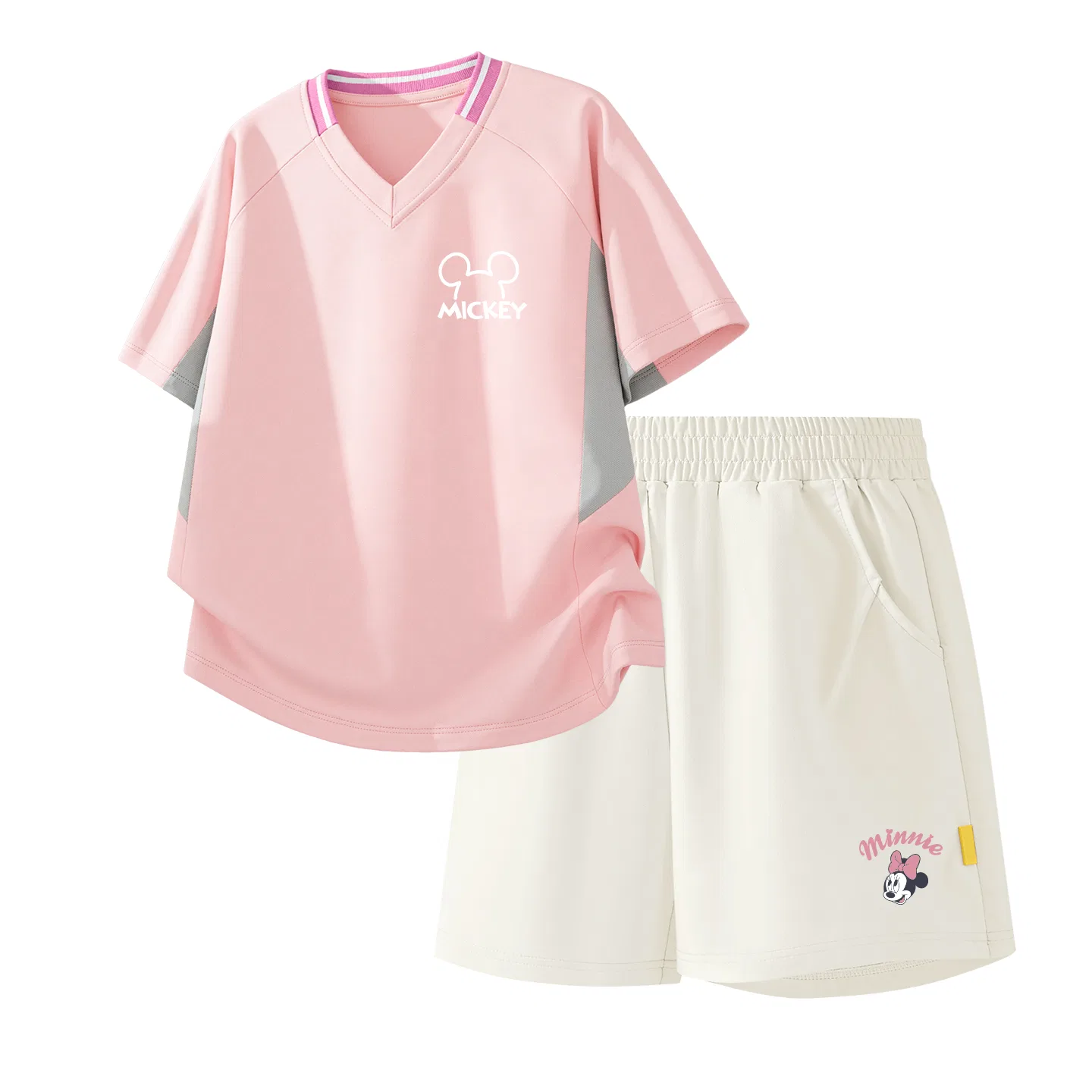 Детский спортивный костюм Casual Sportswear 2 Piece Set Disney, Thick Board Di Line K Pink+Di Lift Eye K_Bottom Right Mist White