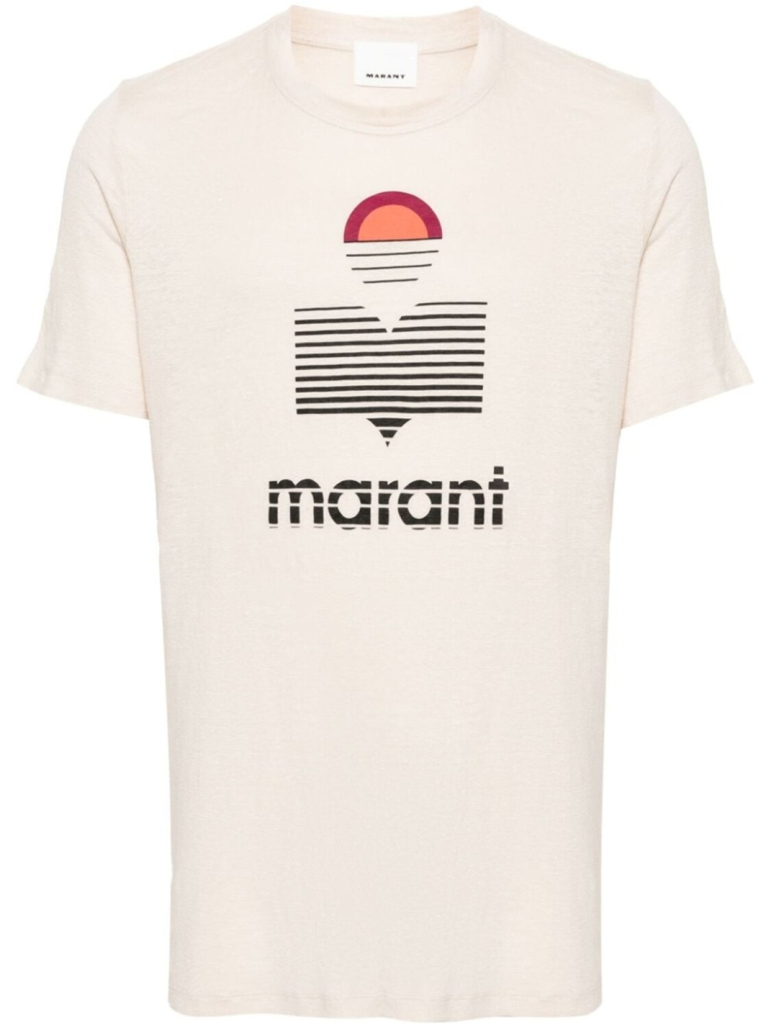 

Marant льняная футболка Karman, нейтральный цвет