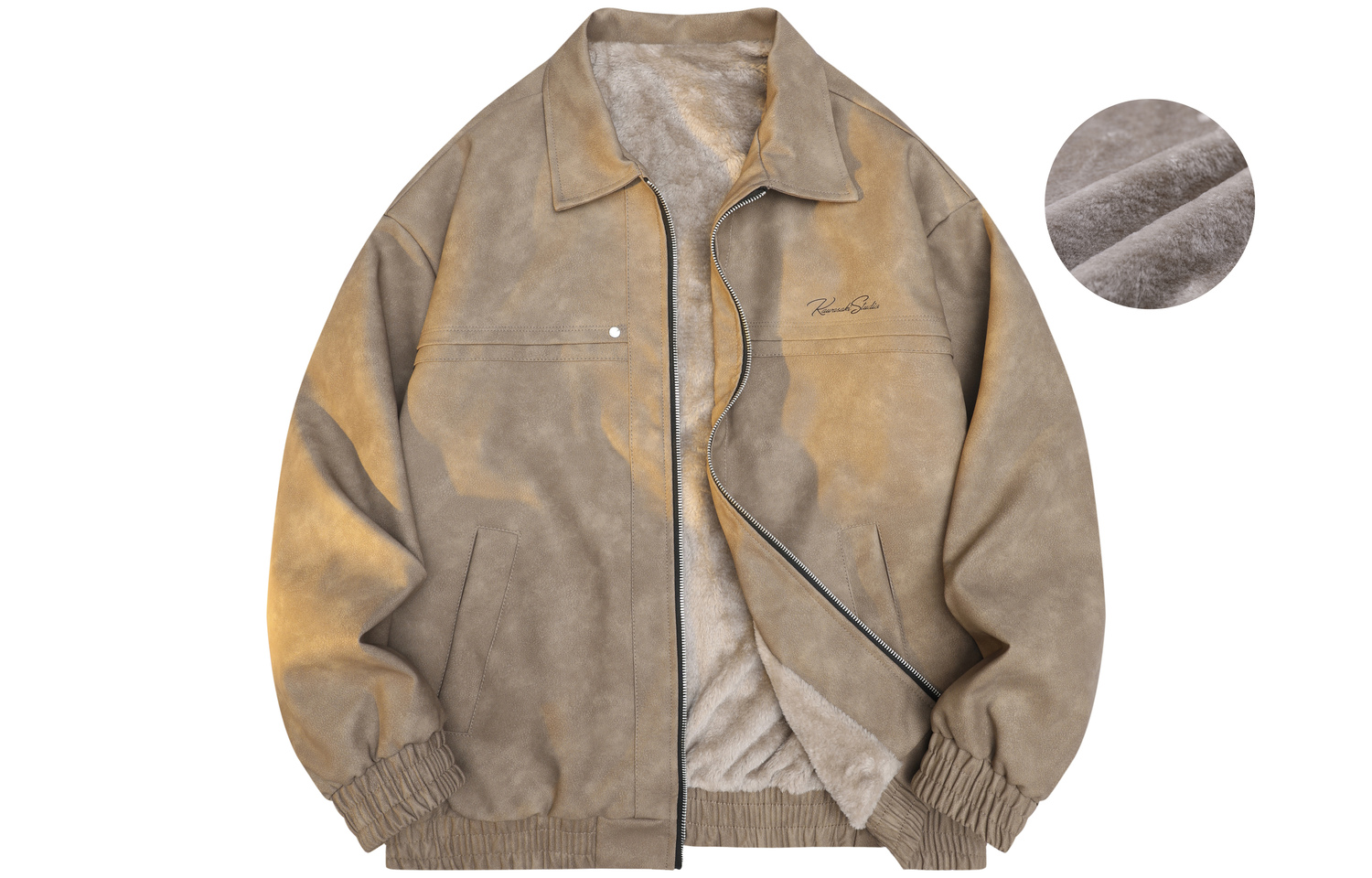 

Kawasaki Куртка Unisex, Rosewood Brown (Fleece-Lined 2472A)