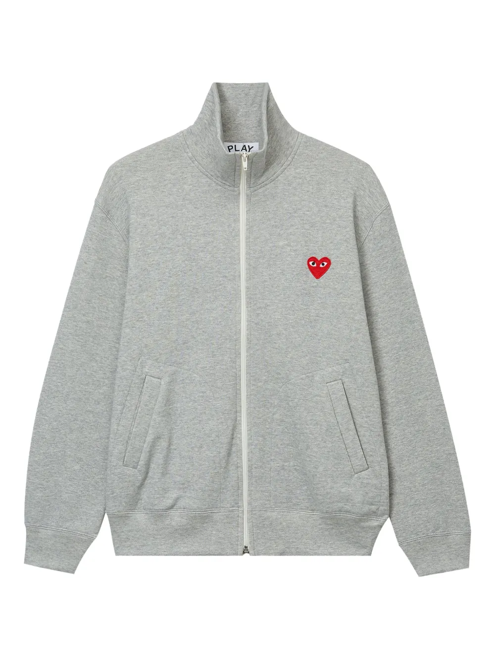 

Свитшот с сердцем на молнии Comme Des Garçons Play, серый