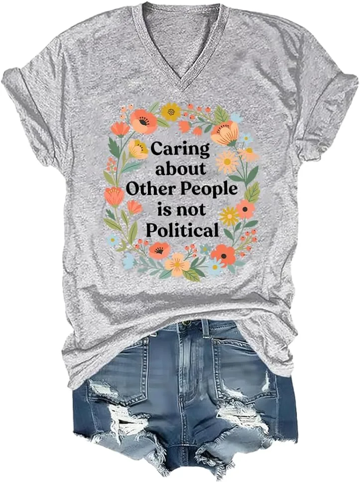 

Футболка Unisex Caring About Other People is Not Political Meilirensheng