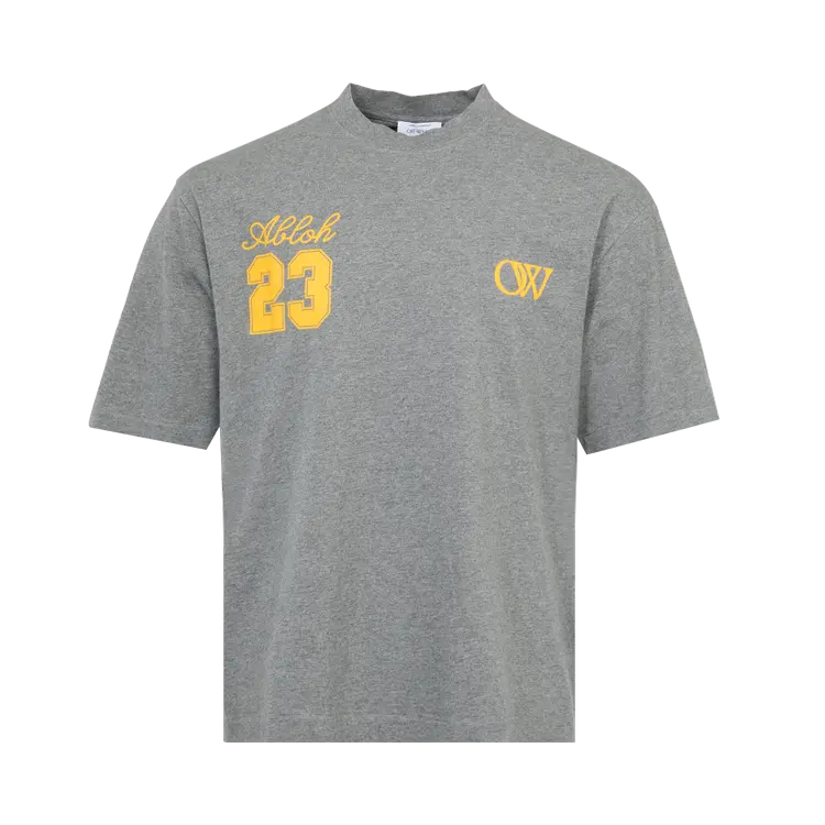 

Футболка Off-White 23 Skate Short-Sleeve 'Melange Grey/Gold', серый