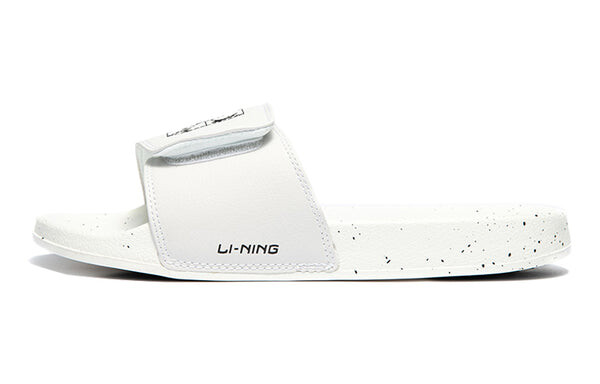 Тапочки спортивные слайдеры Li-Ning, белый — фото 2