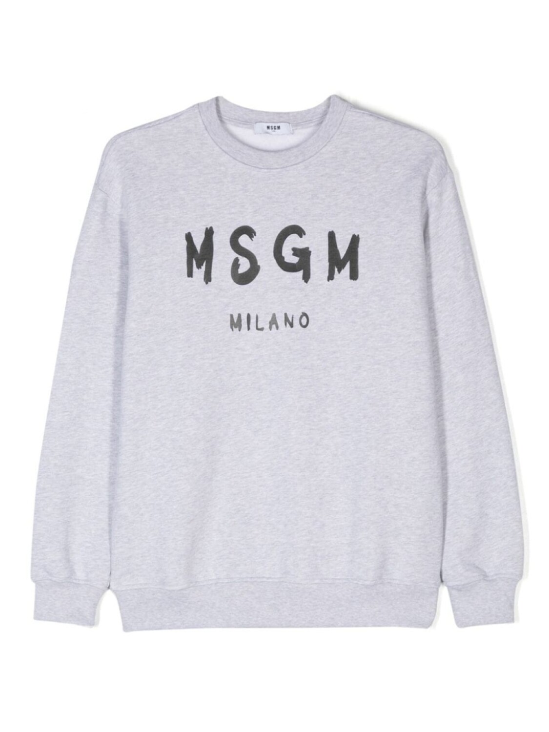 

MSGM Kids хлопковая толстовка с логотипом, серый