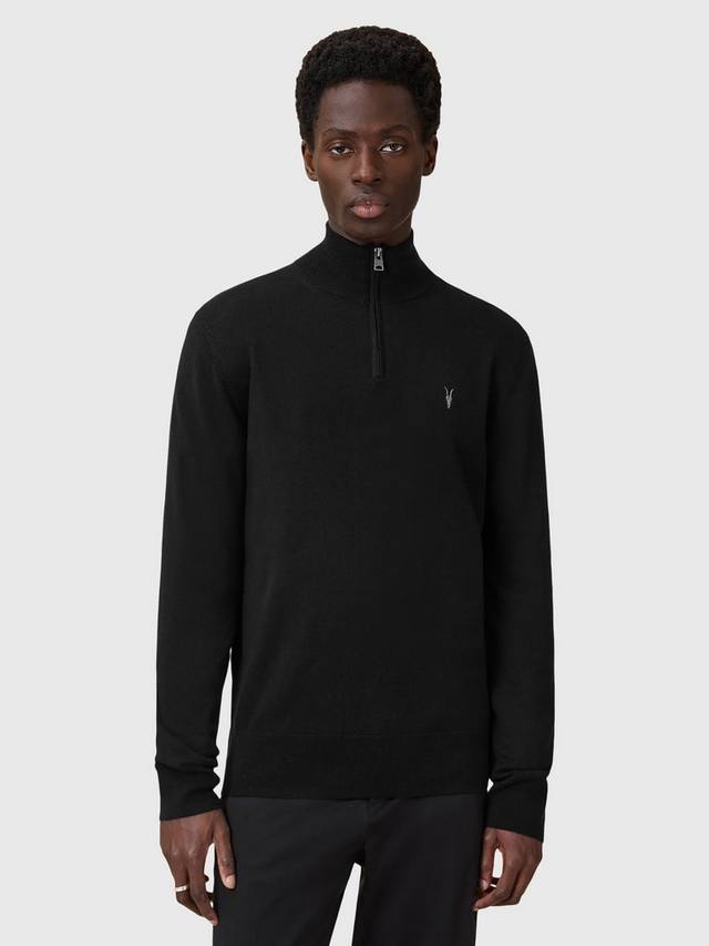 

Свитер Kilburn Zip Funnel Neck Ramskull AllSaints, Black
