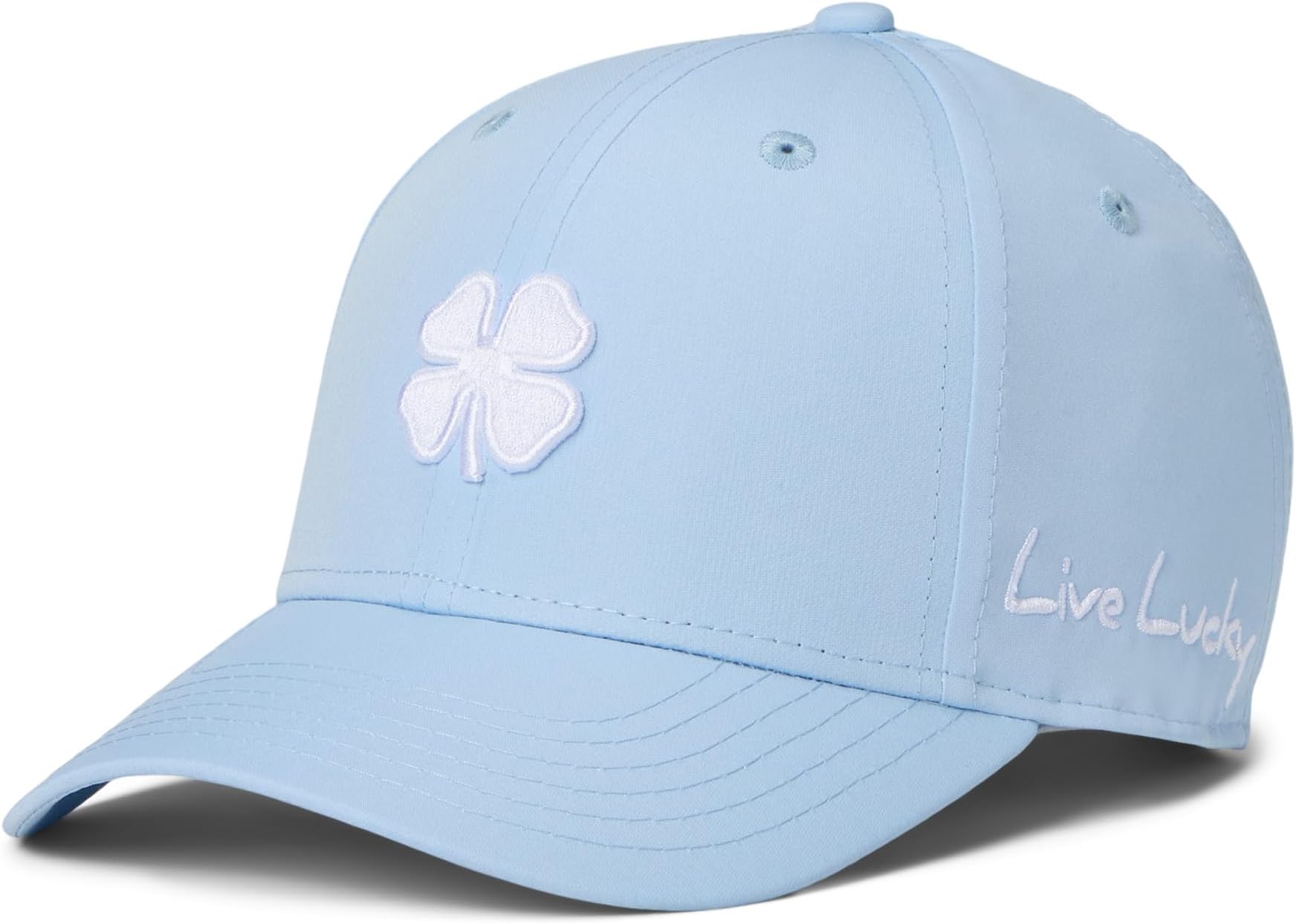 

Бейсболка Black Clover Hollywood 17 Adjustable Hat, цвет Cerulean Blue Hat/3d White Clover