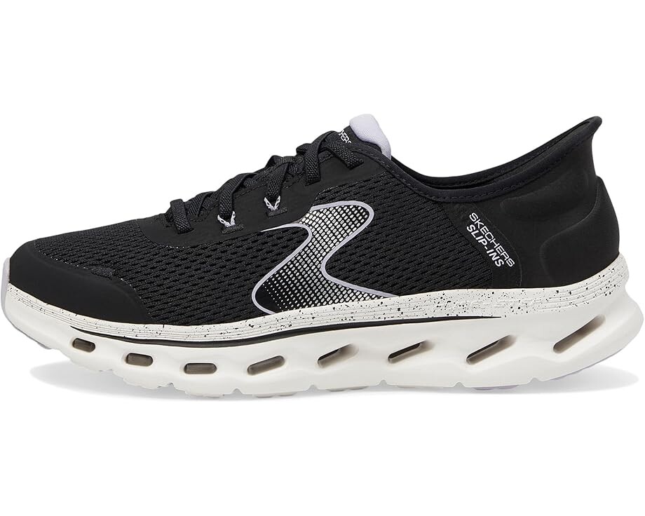 Кроссовки SKECHERS Go Walk Glide Step 2.0 Dani Hands Free Slip-Ins, цвет Black/Lavender — фото 4