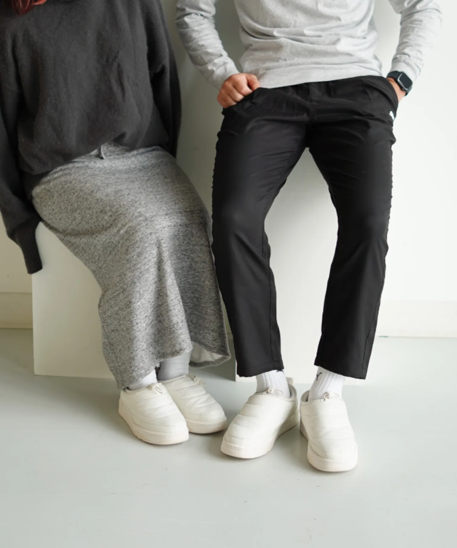 Унисекс слипоны PUMA Park Lifestyle с мягкой подкладкой чёрные — фото 4