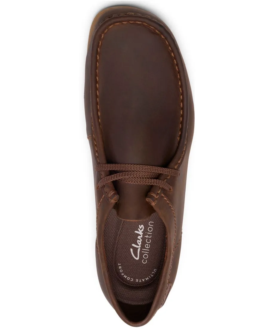 Мужские низкие туфли Wallaston на шнуровке Clarks, Beeswax Leather — фото 4
