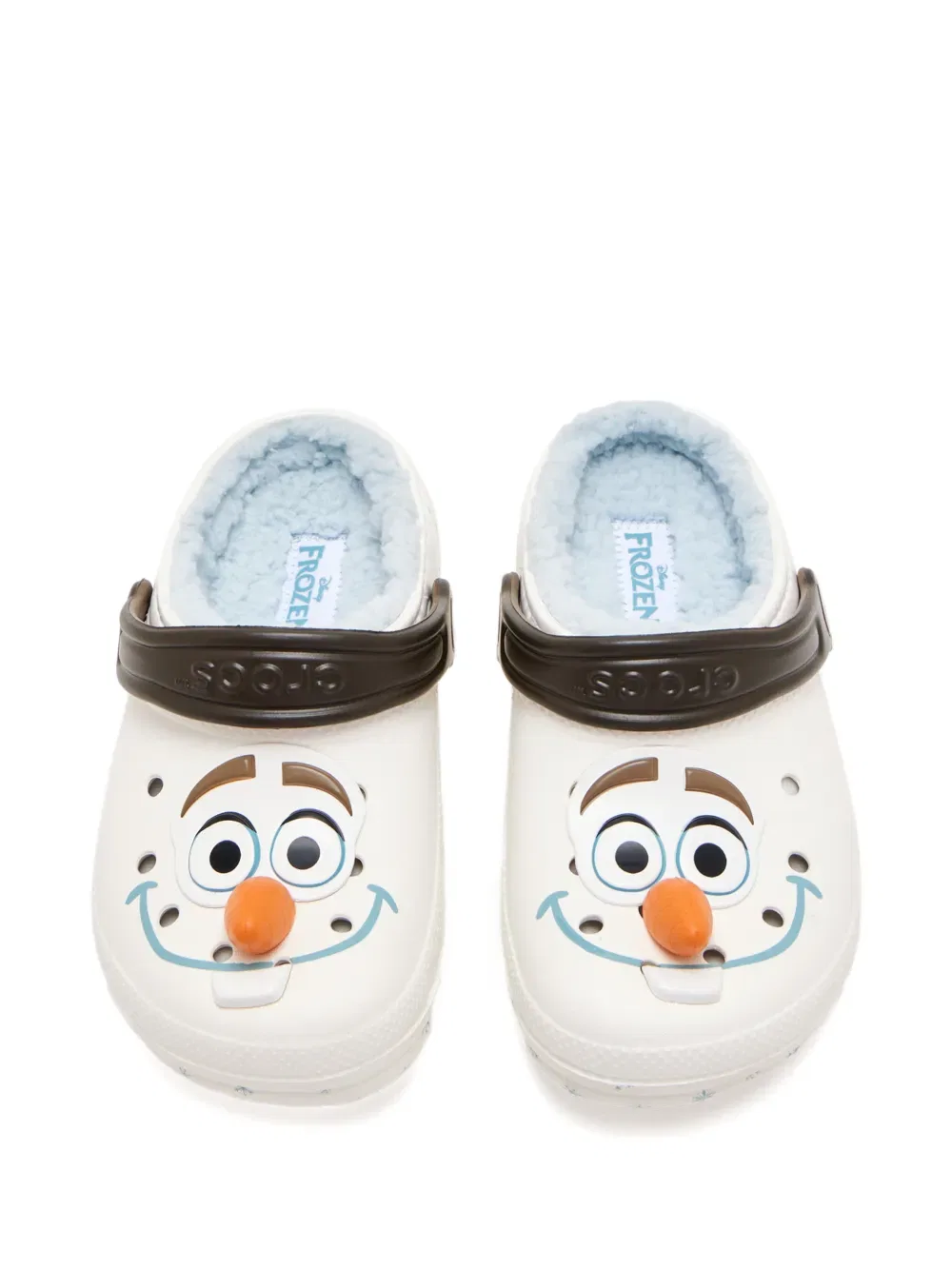 Клоги Frozen Olaf из коллаборации с Disney Crocs Kids, белый — фото 3