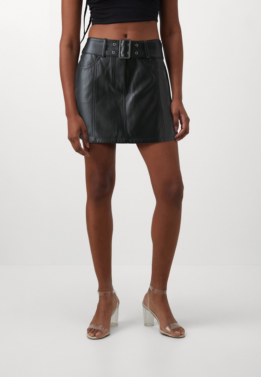 

Мини-юбка ONLSINE BELT SKIRT ONLY, цвет black
