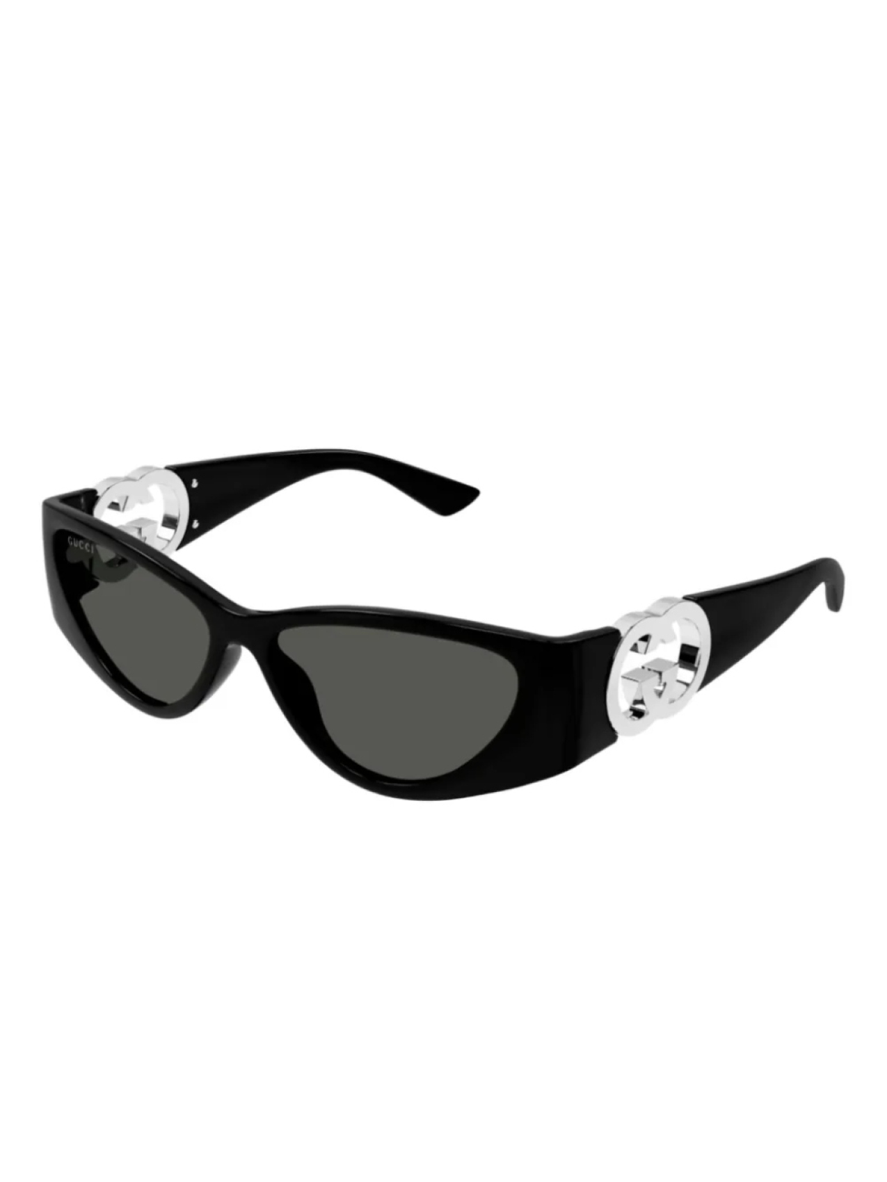 Солнцезащитные очки с переплетенными буквами G Gucci Eyewear, черный — фото 2