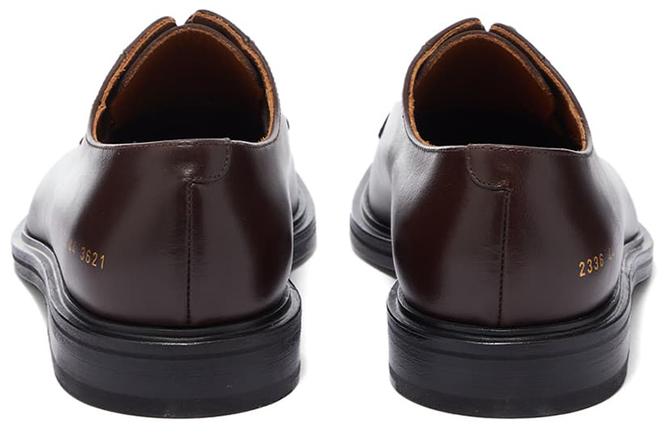 Мужские повседневные туфли Мужские низкие топсайдеры коричневые COMMON PROJECTS — фото 4