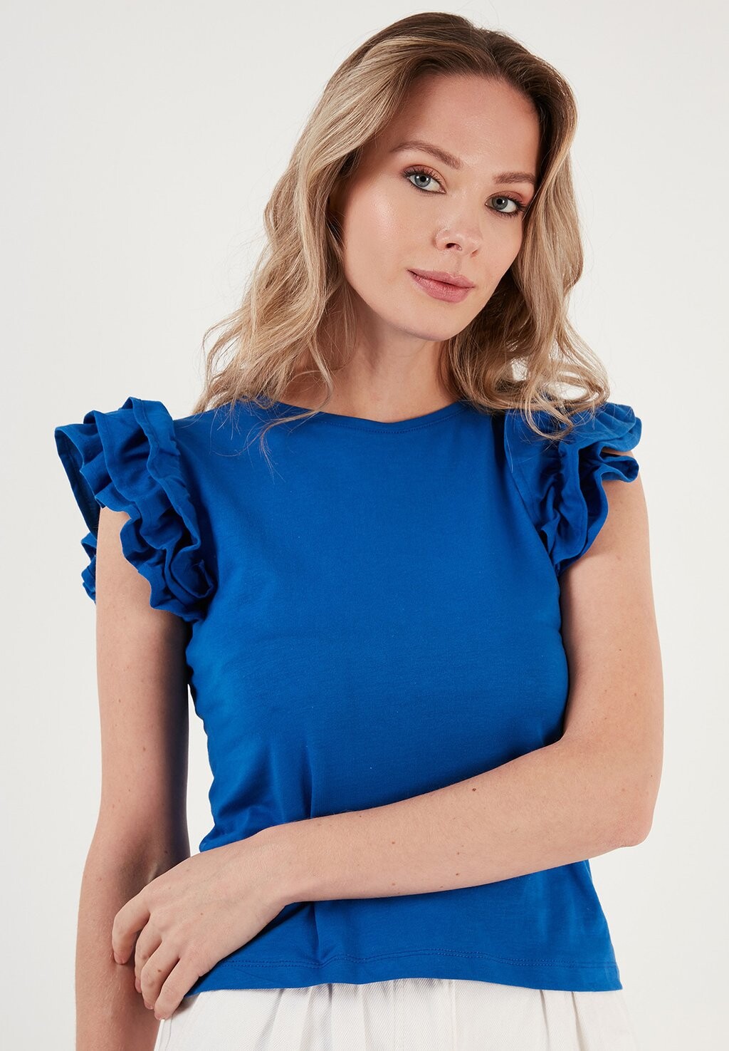 

Футболка с принтом SLIM FIT LELA, синий