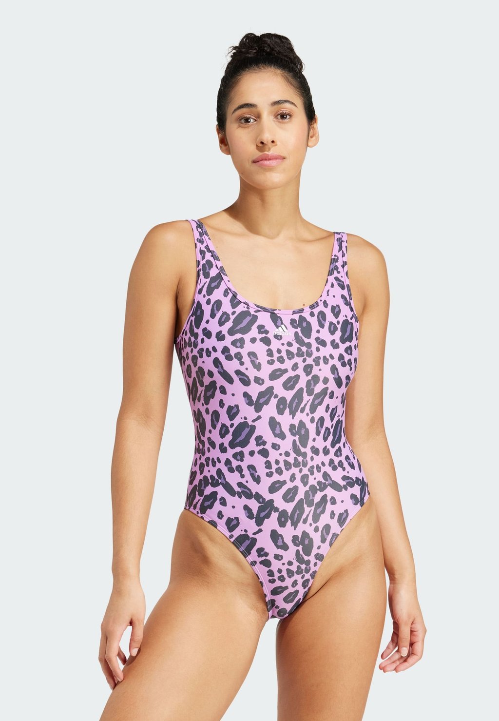 

Купальный костюм ESSENTIALS ANIMAL U-BACK adidas Sportswear, сиреневый