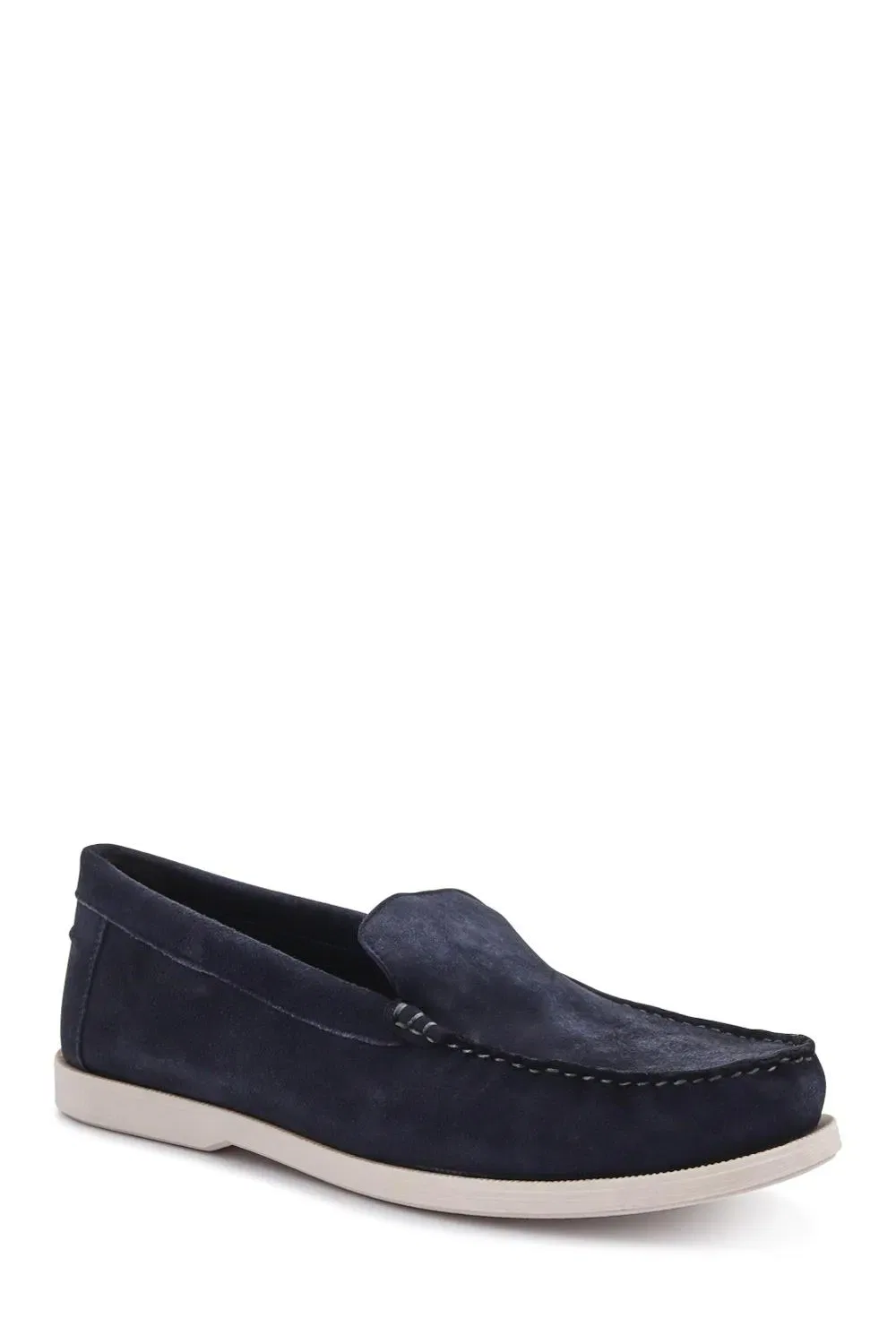Мужские кожаные лоферы Pavers, темно-синий
