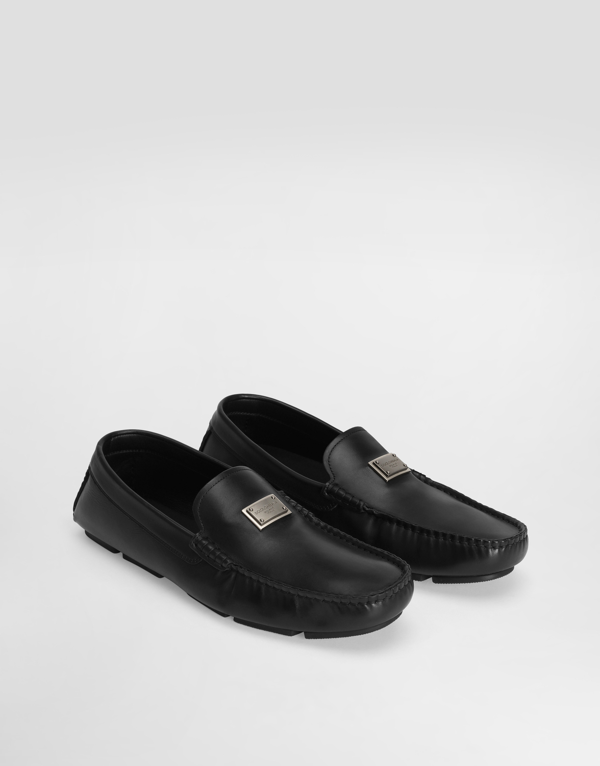 Лоферы из телячьей кожи dg driver Dolce & Gabbana, черный — фото 2