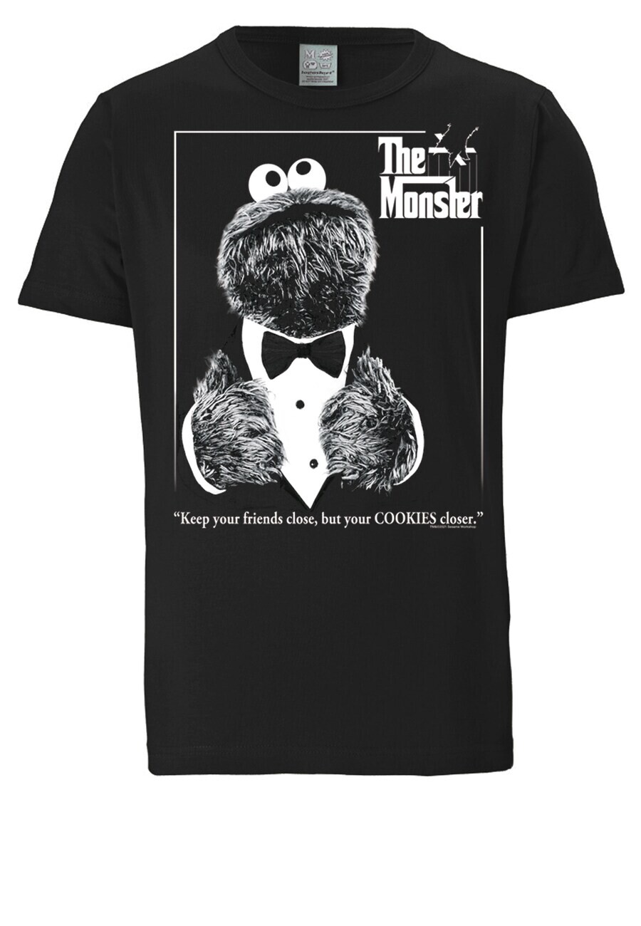 

Футболка LOGOSHIRT Shirt Sesamstrasse – Krümelmonster Pate, черный