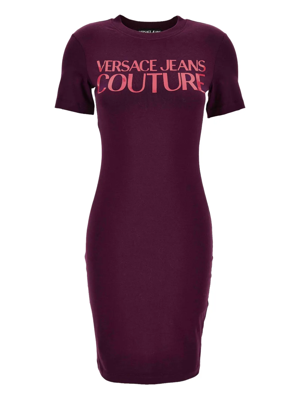 

Платье-футболка с логотипом Versace Jeans Couture, фиолетовый