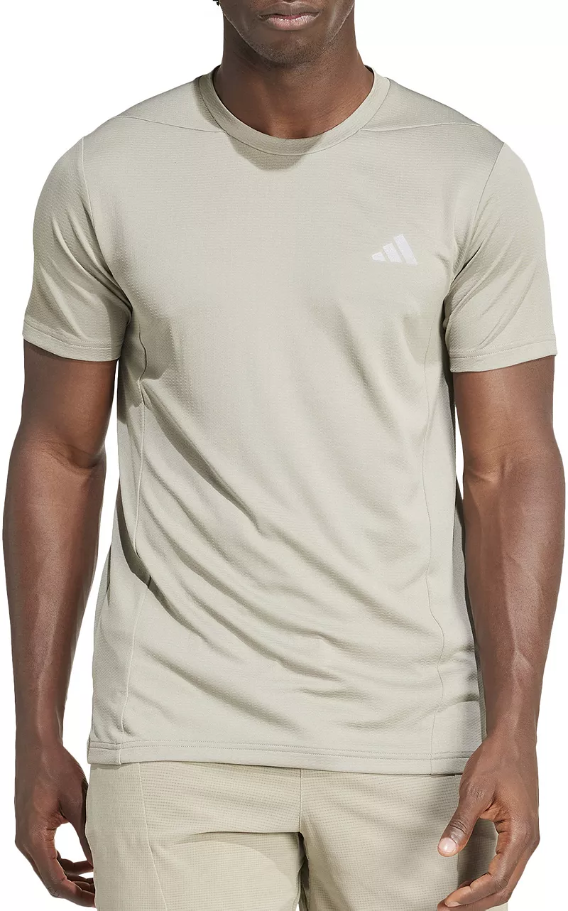 

Мужская футболка Adidas для тренировок HIIT HEAT.RDY с короткими рукавами, цвет Silver Pebble