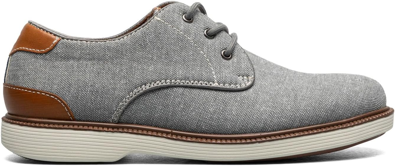 Детские оксфорды Florsheim Boys Highland Canvas с простым носком (для малышей/младших и старших детей), серый — фото 2