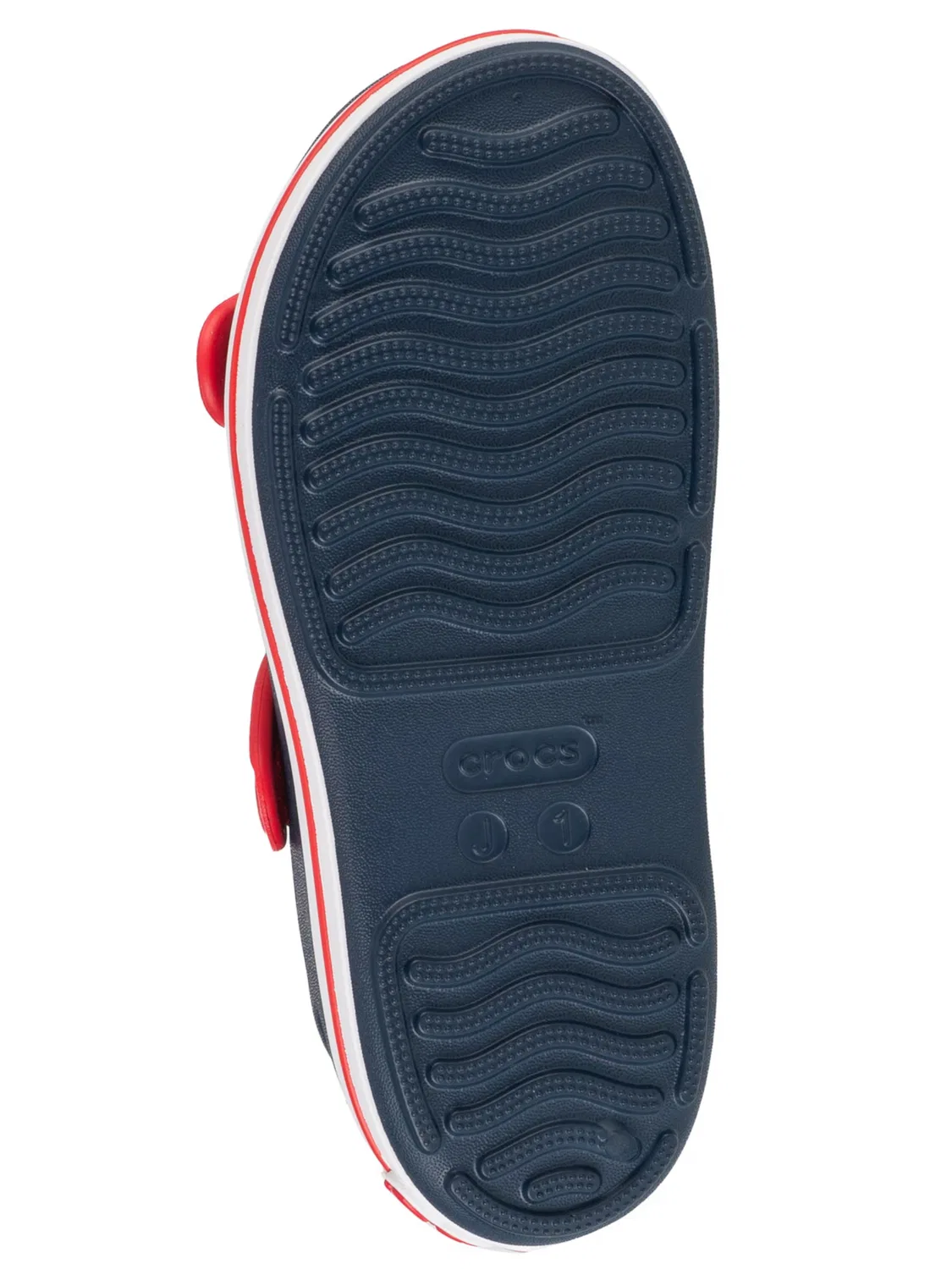Сандалии Crocs Crocband Cruiser Sandal K темно-синего цвета — фото 3
