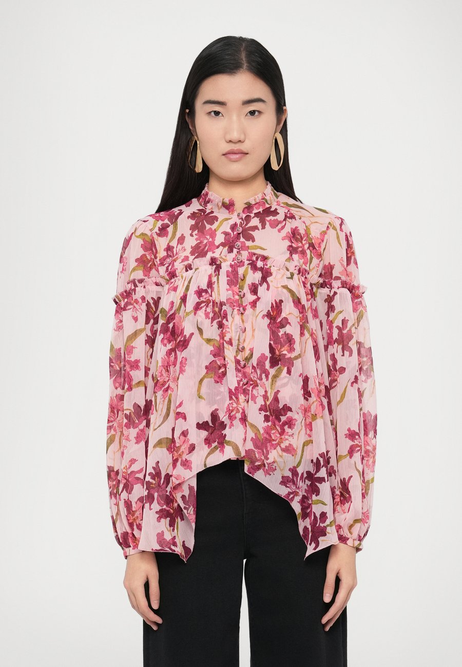 

Блуза Cinq à Sept TRAILING HIBISCUS DANNY, Blush/Pink