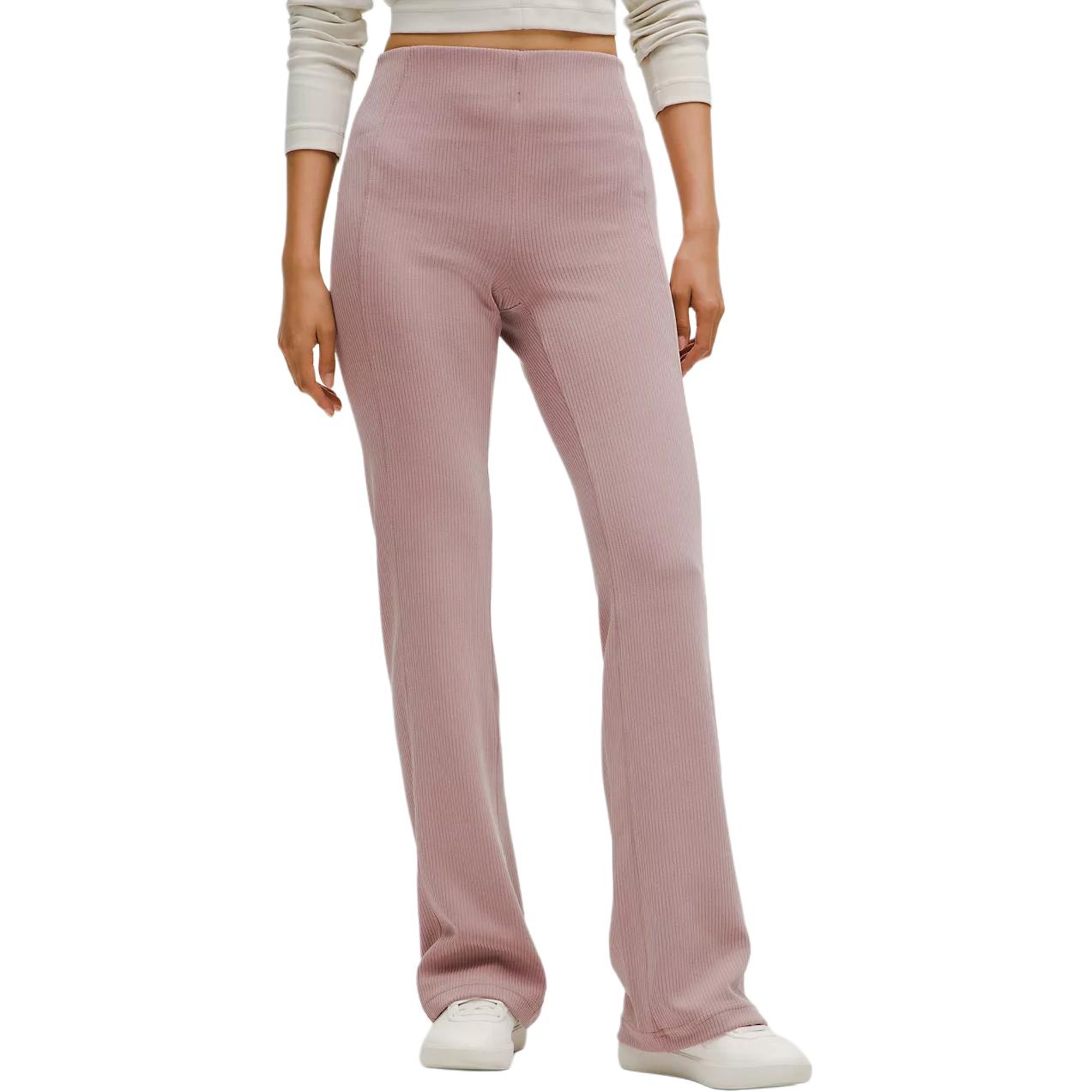 

Мягкие стрейчевые повседневные брюки для женщин Lululemon, светло-розовый