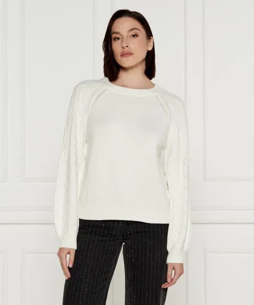 

Королевский свитер Regular fit Desigual, белый