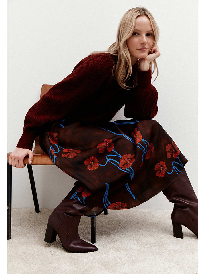 

More & More Юбка коричнево-красного цвета