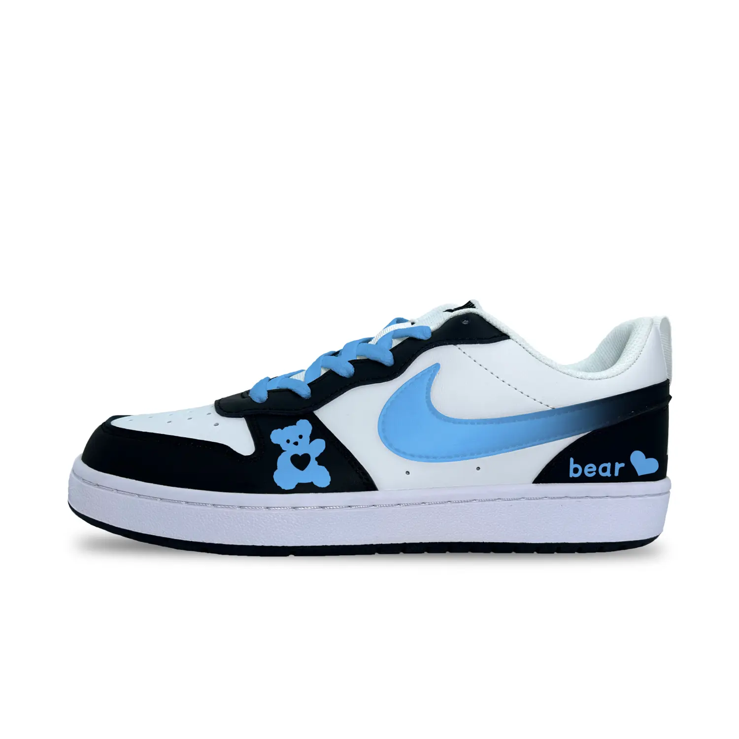 

Nike Court Borough LOW RECRAFT устойчивые к истиранию низкие кроссовки для скейтбординга Dodger Blue детские