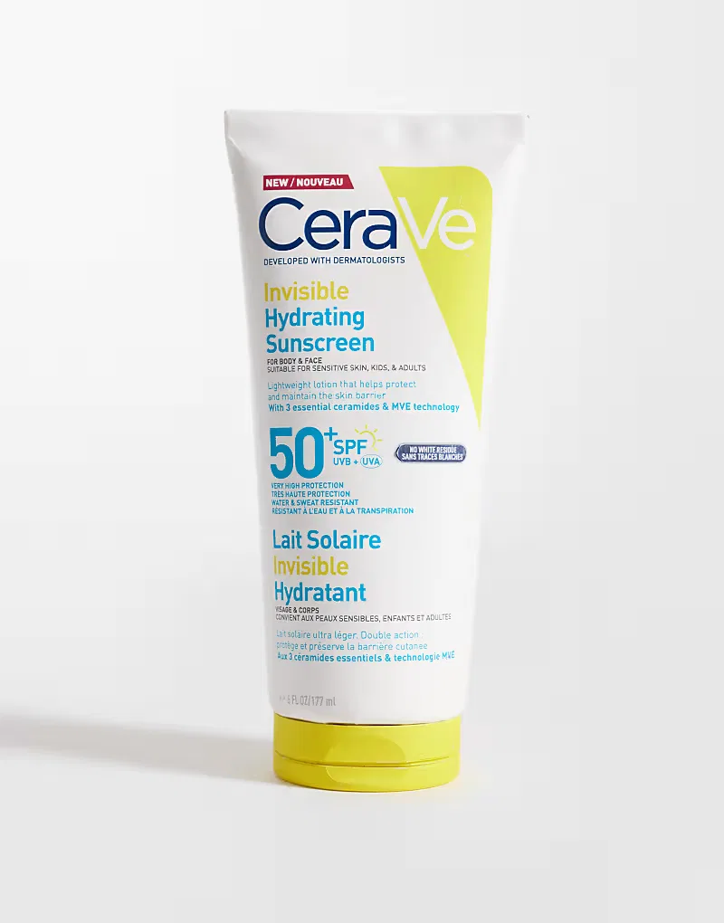 Увлажняющий солнцезащитный крем CeraVe Invisible SPF 50+, 177 мл