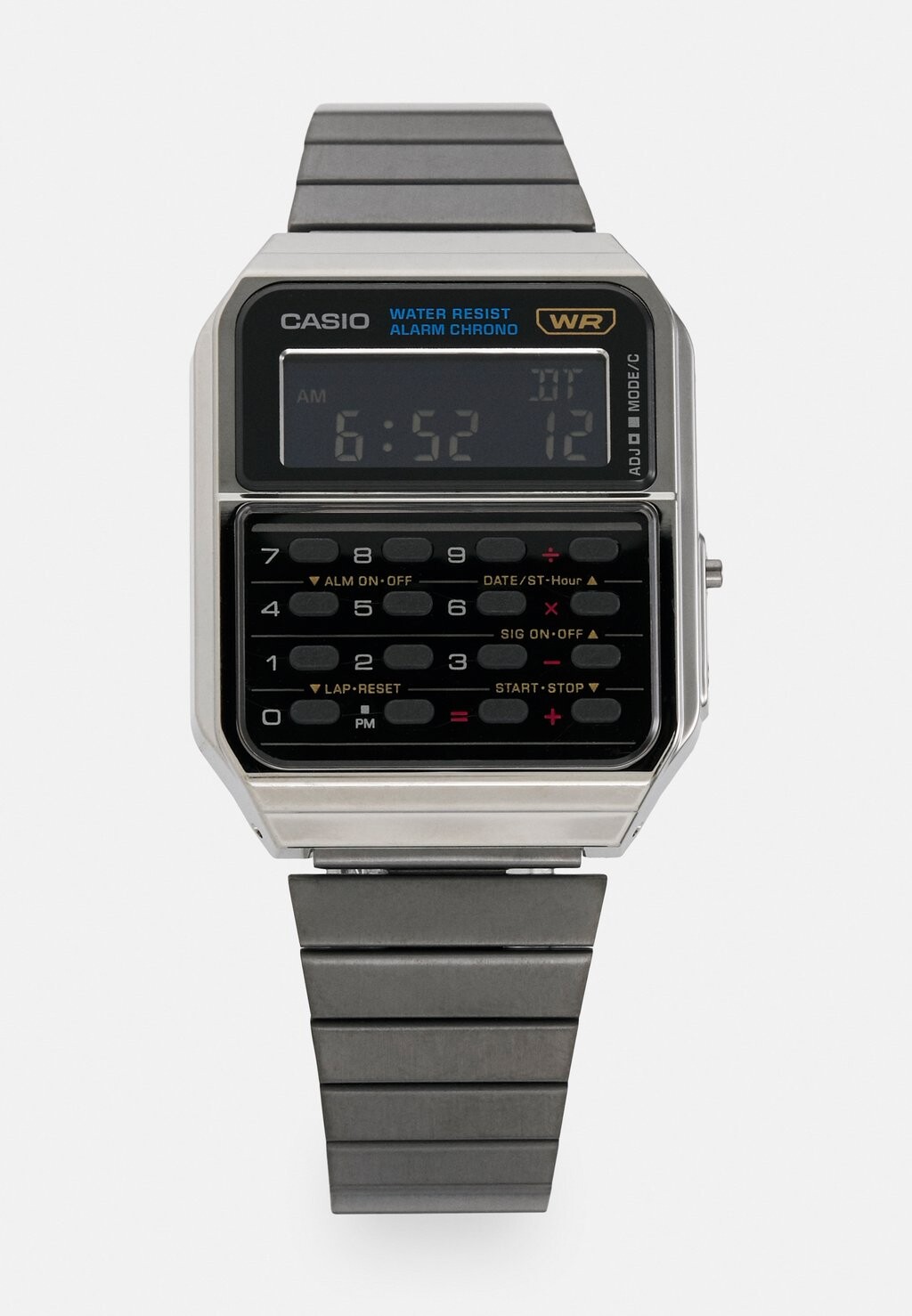 

Цифровые часы Heritage Unisex Casio, цвет anthracite/silver-coloured