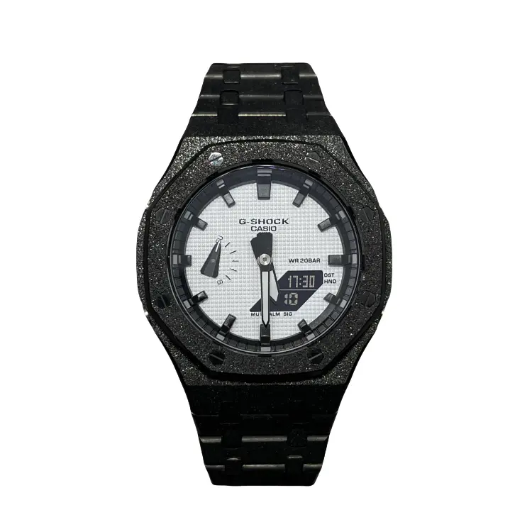 

CASIO Ретрофит серия кварцевый механизм браслет из нержавеющей стали часы унисекс белый циферблат