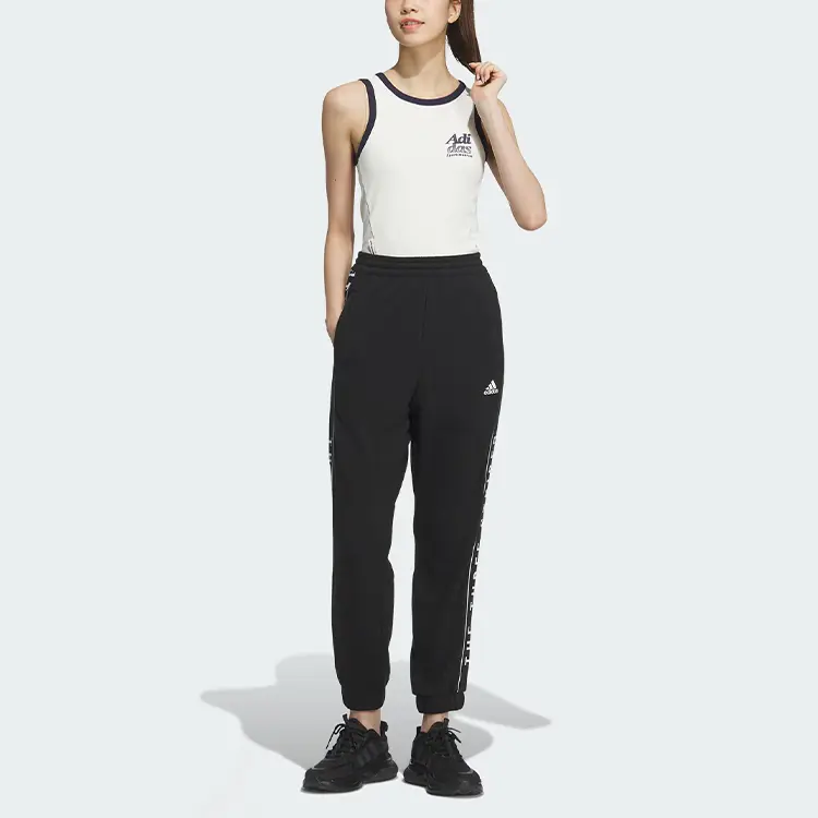 Adidas Спортивные штаны унисекс черные — фото 4