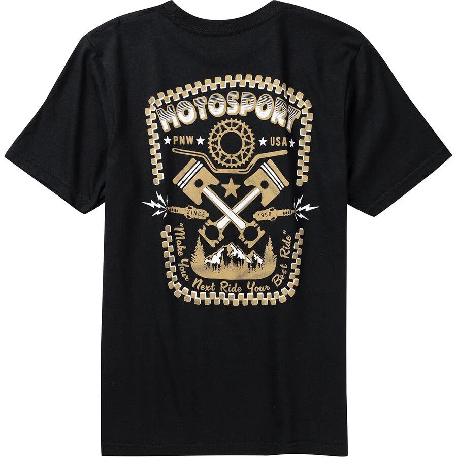 Молодежная футболка PNW USA Motosport, Black