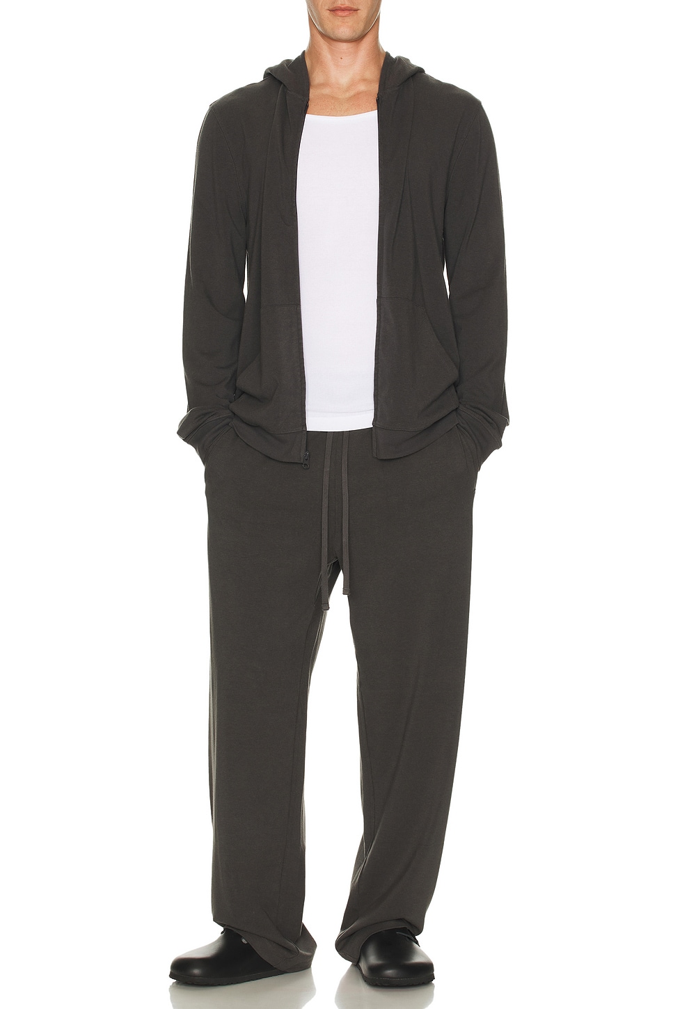 

Толстовка с молнией Jersey Skims, Ash