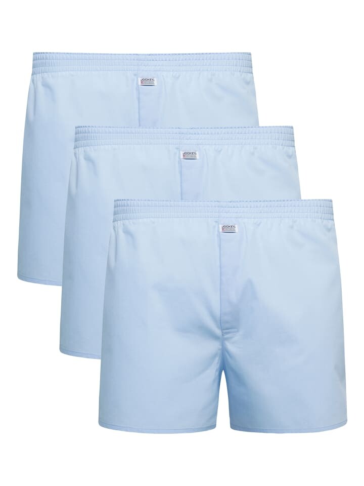 

Трусы боксеры Jockey Boxershorts Everyday Woven 3 Stück, светло-синий