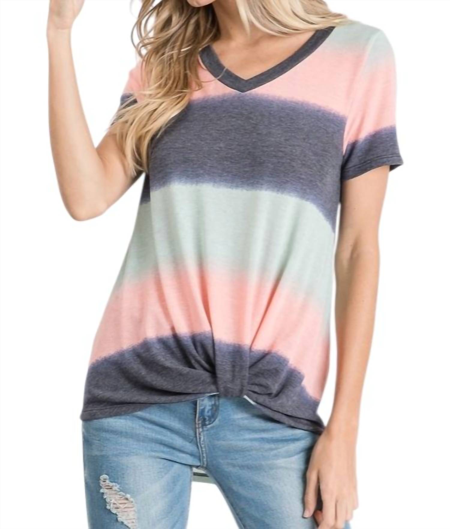 

Градиентный топ в коралловом цвете 7th Ray