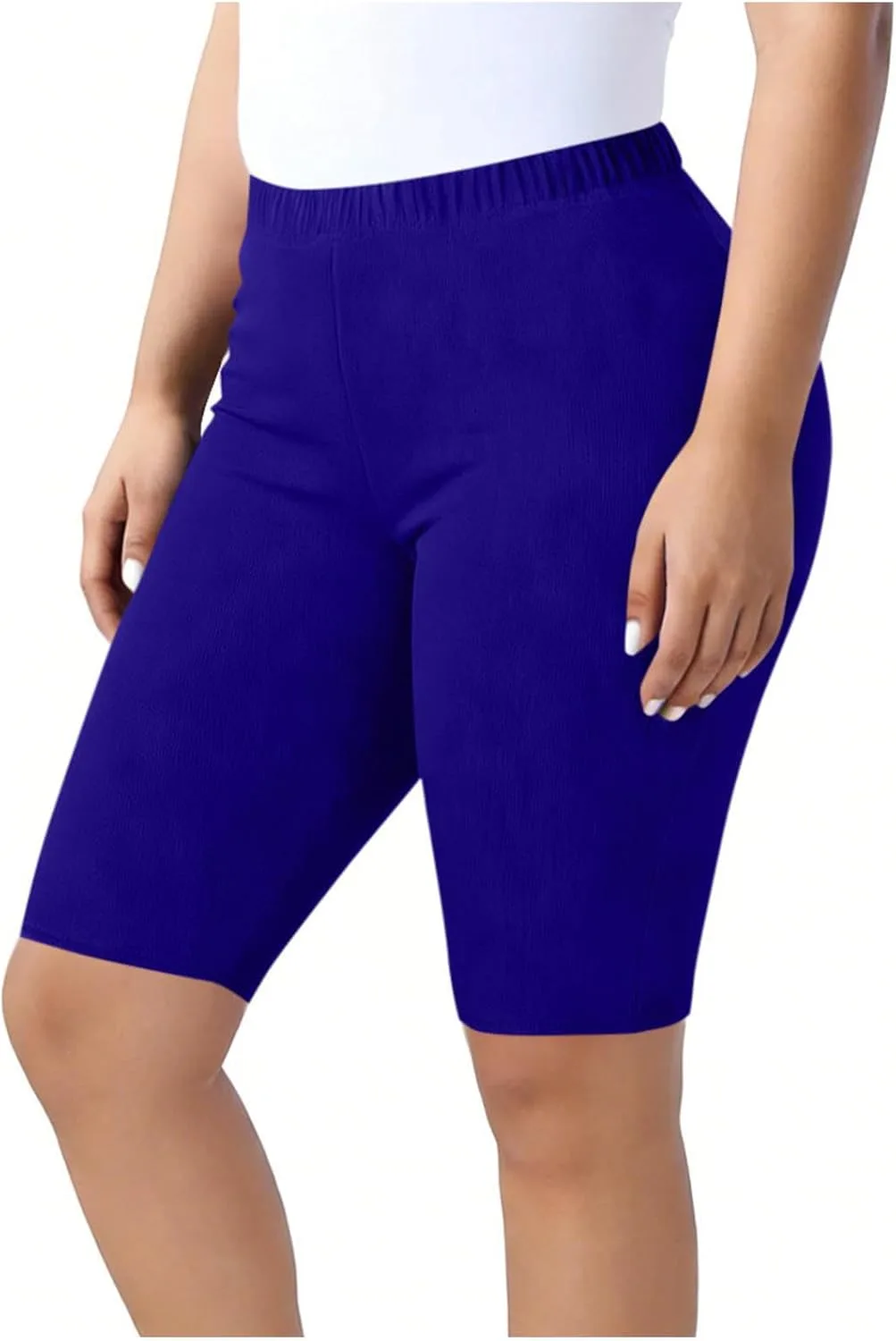 

Женские капри plus size с эластичной талией и эффектом контроля живота