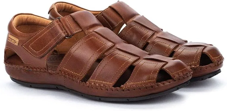 Мужские сандалии-балетки Pikolinos из кожи, модель Tarifa, Brown — фото 3