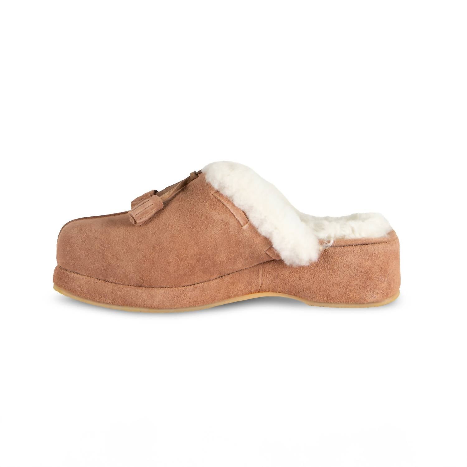 Женские клоги с кисточками в цвете каштановый CLOUD NINE, Chestnut — фото 2